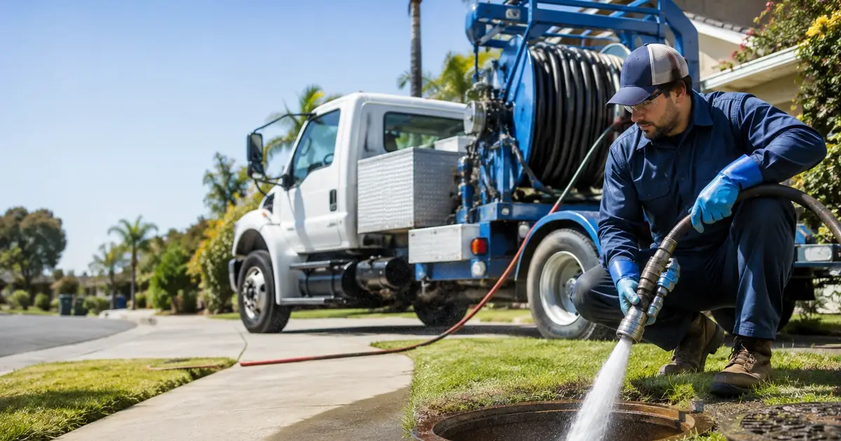Hydro jet sewer cleaning Azusa