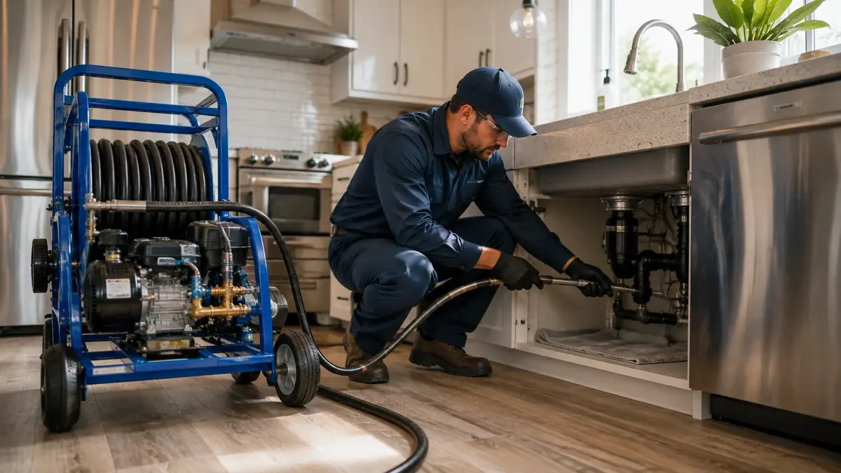 Kitchen Drain Hydro Jetting in Azusa